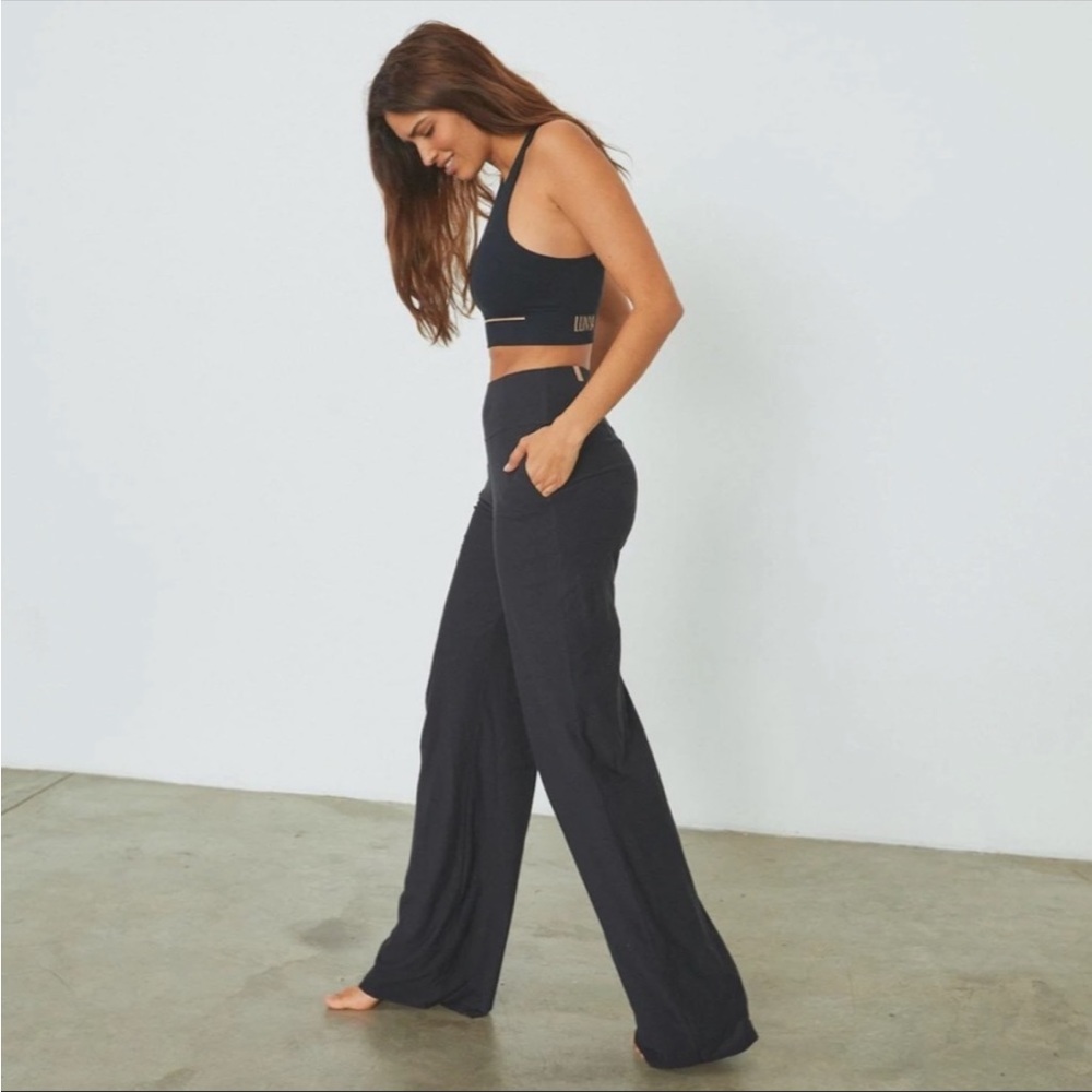 LUNYA Cool High Rise Pants - Immersed Black
